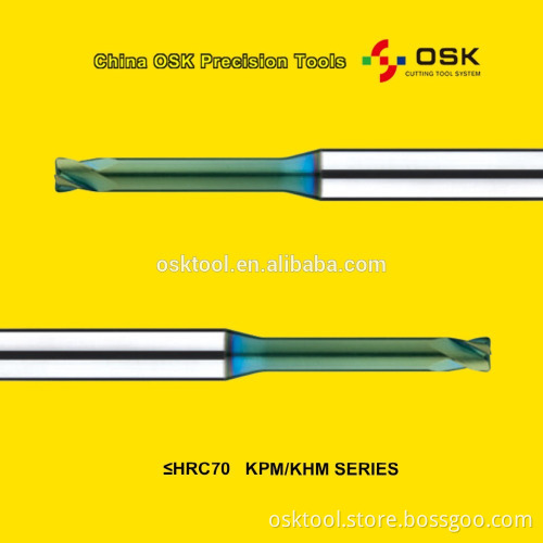 Production and sales HRC70 end mills
